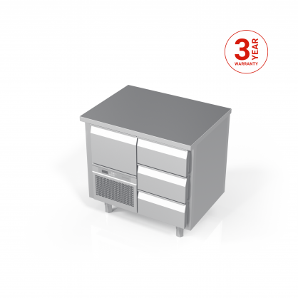 Kühltisch mit 4 Schubladen, –5 ... +8 °C
